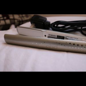 GHD Arctic Gold 1" Flat Iron Styler Set